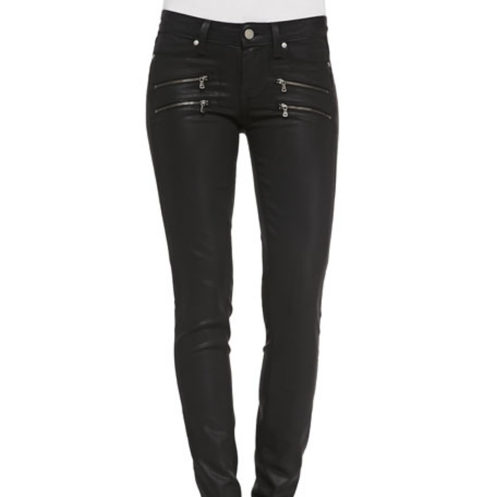 Paige Denim Edgemont Ultra-Skinny Zipper Jeans